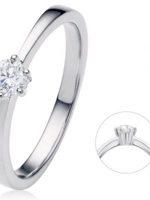 ONE ELEMENT Diamantring 0.2 ct Diamant Brillant Ring aus 950 Platin, Damen Platin Schmuck