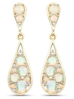 Welo-Opal-Silberohrringe