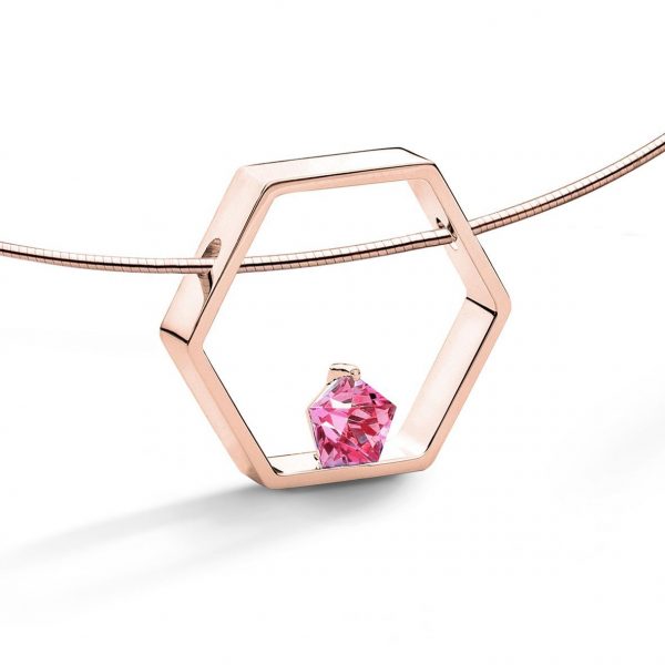 FJF JEWELLERY Halskette - Pentagon Pink - FJF0010003RPI