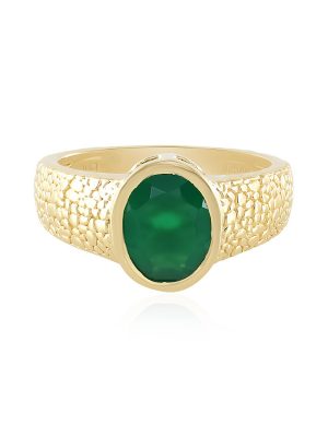 Grüner Onyx-Silberring