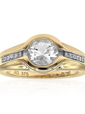 Herkimer Quarz-Goldring (Amanda Adkins)