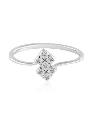 I2 (I) Diamant-Silberring