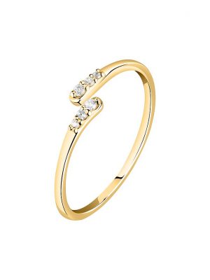 Live Diamond Damenring LDY006109018 375er Gelbgold, recycelt