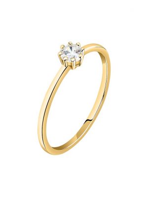 Live Diamond Damenring LDY020115018 375er Gelbgold, recycelt