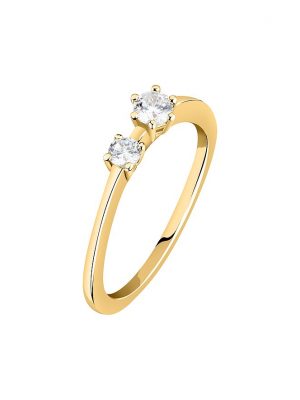 Live Diamond Damenring LDY025121018 375er Gelbgold, recycelt