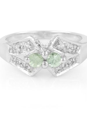 Merelani-Mint-Granat-Silberring