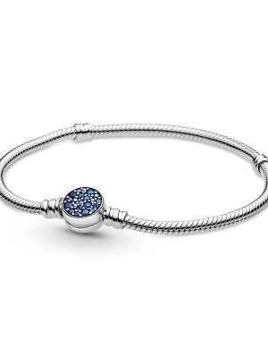 Pandora Armband - Sparkling Blue Disc Clasp - 599288C01