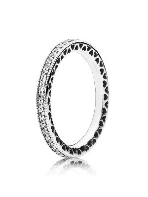 Pandora Ring - Sterlingsilber, Cubic Zirkonia - Herzen - 190963CZ