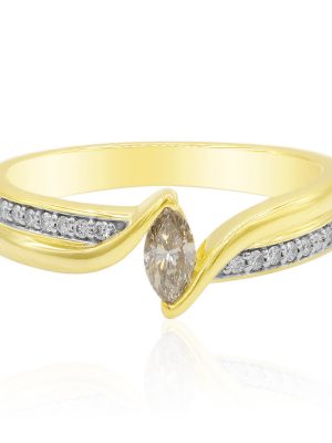 SI1 Argyle-Champagner-Diamant-Goldring (Mark Tremonti)