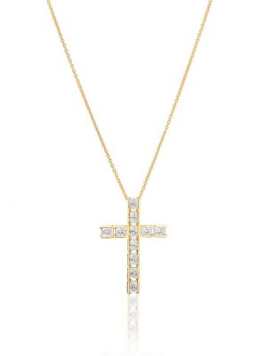 SIF Jakobs Halskette - Roccanova Croce - SJ-N2396-CZ-YG
