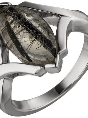 SIGO Damen Ring 925 Sterling Silber 1 Turmalinquarz