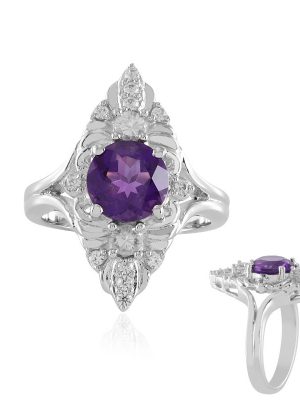 Sambia-Amethyst-Silberring