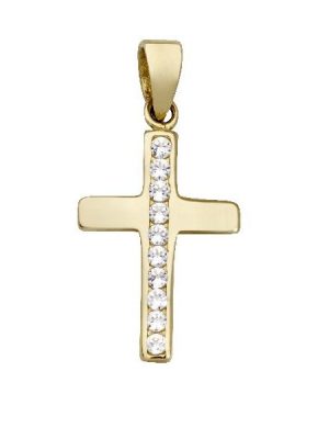 Schneider Basic Anhänger - Kreuz - Gold - K36