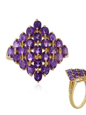 Sibirischer Amethyst-Silberring