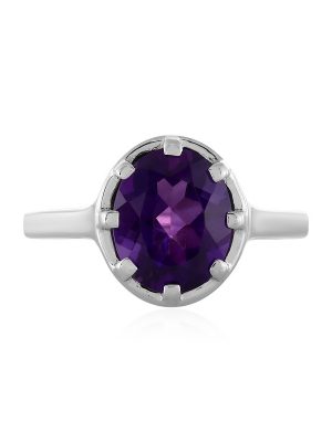 Sibirischer Amethyst-Silberring