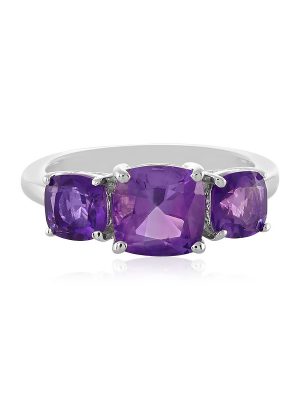 Sibirischer Amethyst-Silberring