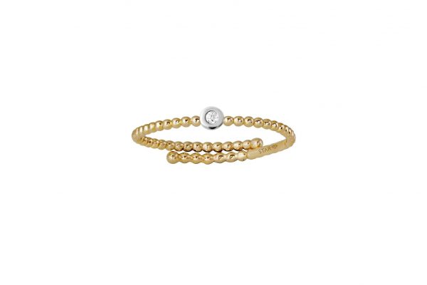 Stardiamant Ring - Brillant Gelbgold 585 - D6477/G