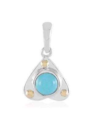 Äthiopischer Blauer Opal-Silberanhänger (Granulieren)