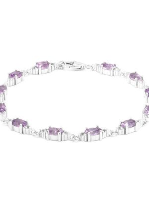 Amethyst-Silberarmband