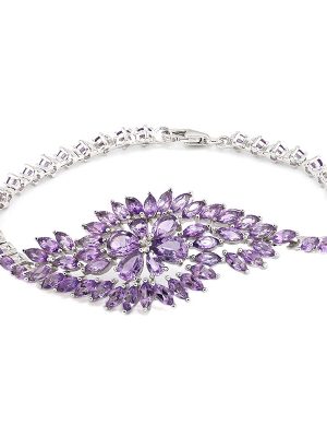 Amethyst-Silberarmband