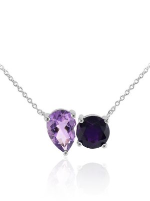 Amethyst-Silbercollier