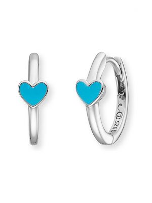 Engelsrufer Creolen HEE-HEART-06-CR 925er Silber, Emaille