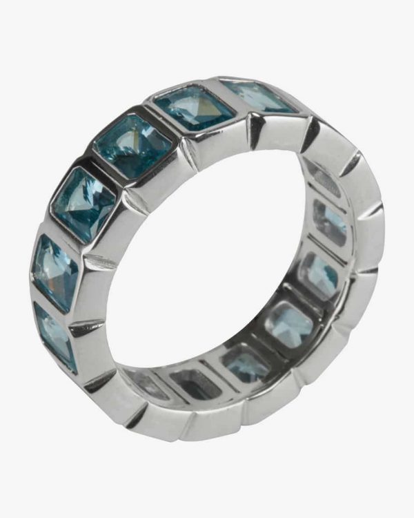 Hatton Labs - Emeral Cut Eternity Ring | Herren (9;10;11)
