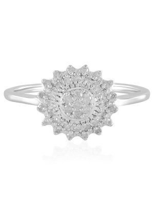 I2 (I) Diamant-Silberring