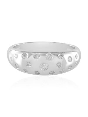 I2 (J) Brillant-Silberring