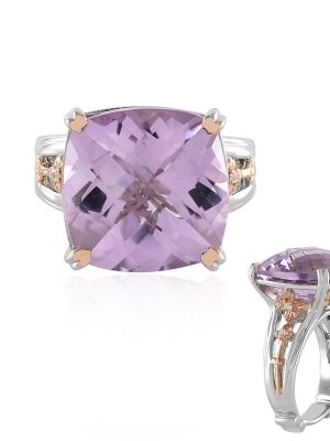 Lavendel-Amethyst-Silberring (Dallas Prince Designs)