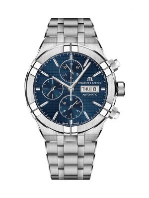 Maurice Lacroix Herrenuhr Aikon Chronograph Day Date AI6038-SS002-430-1 Edelstahl