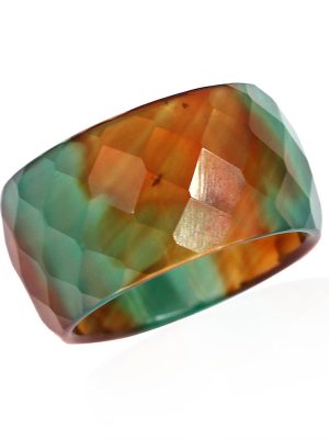 Mehrfarbiger Achat-Ring