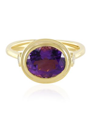 Sibirischer Amethyst-Silberring