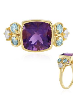 Sibirischer Amethyst-Silberring