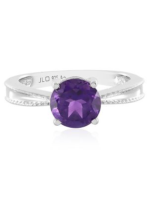 Sibirischer Amethyst-Silberring