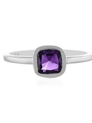 Sibirischer Amethyst-Silberring