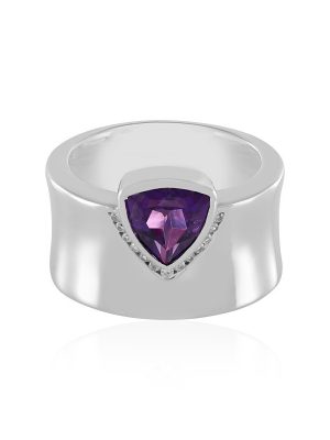 Sibirischer Amethyst-Silberring (de Melo)