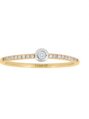 Stardiamant Ring - Brillant Gelbgold 585 - D6410G