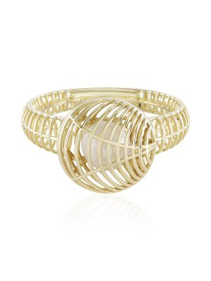 Süßwasserzuchtperlen-Goldring (Ornaments by de Melo)
