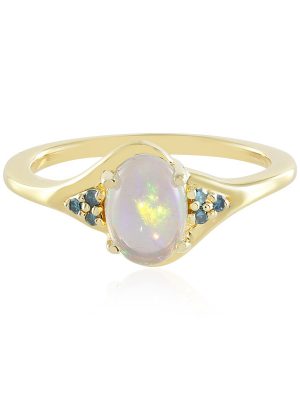 Welo-Opal-Silberring