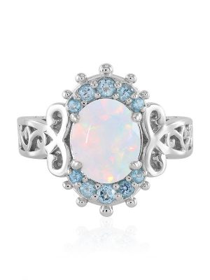 Welo-Opal-Silberring (Dallas Prince Designs)