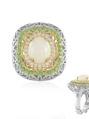 Welo-Opal-Silberring (Dallas Prince Designs)