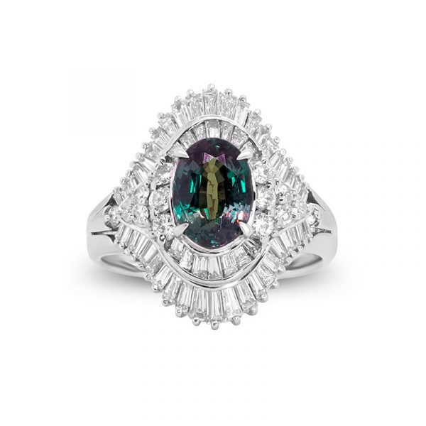 Alexandrit-Platinring (CIRARI)