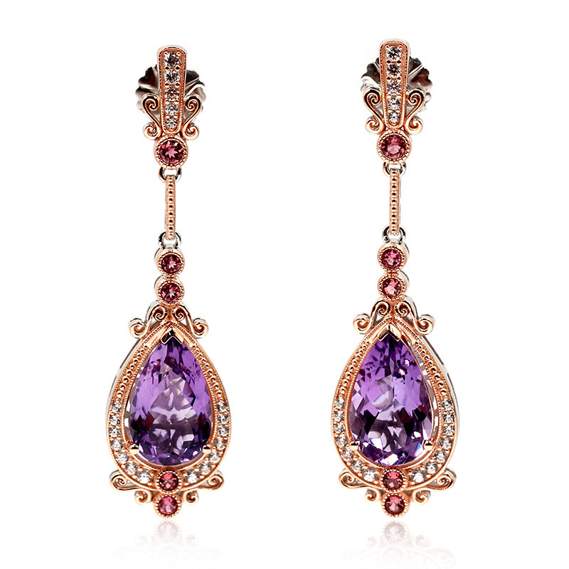 Amethyst-Silberohrringe (Dallas Prince Designs) Amethyst-Silberohrringe (Dallas Prince Designs)