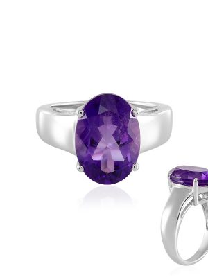 Amethyst-Silberring