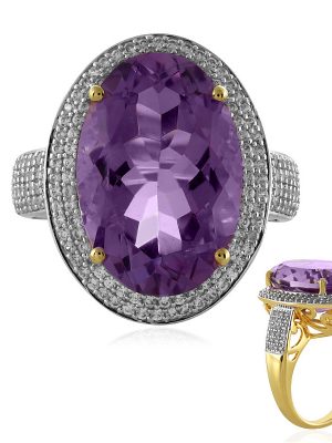 Amethyst-Silberring