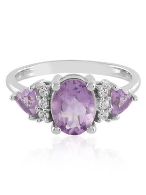 Amethyst-Silberring