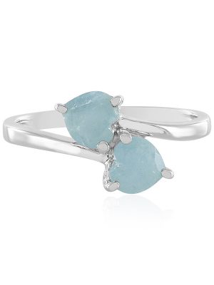 Aquamarin-Silberring