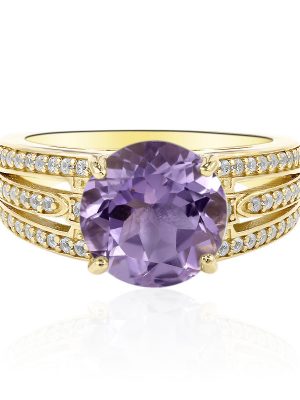 Bolivianischer Amethyst-Silberring