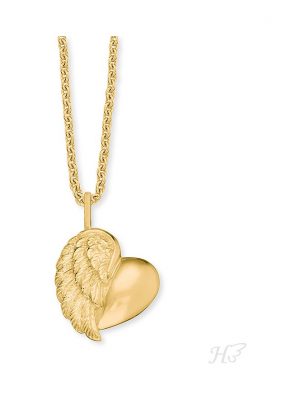 Engelsrufer Kinderkette HEN-HEARTWING-G 925er Silber